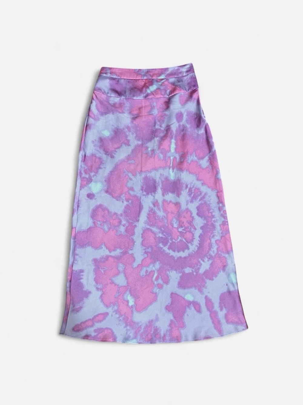 Free People Lavender and Pink Tie-Dye Maxi Skirt